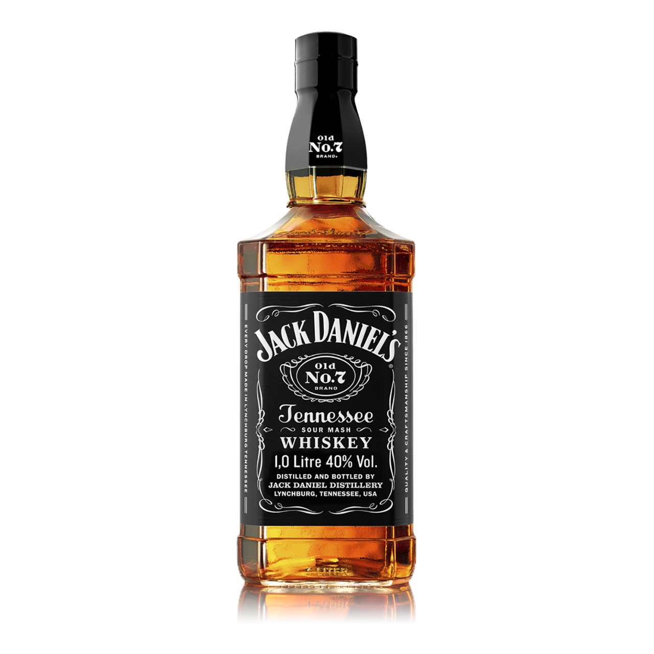 Roos wees gegroet Microprocessor Jack Daniel's Whisky Old No.7 Fles 1 liter | dekweker.nl